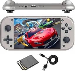 Video game Portátil Gamepad M17 20.000 Jogos Joystick Tela OLED IPS LCD Console De Jogos Game Retro 4.3 Polegadas Cartão memória 64 GB Jogos de emuladores Retro Vídeo Game Do Atari ao PSP Completo