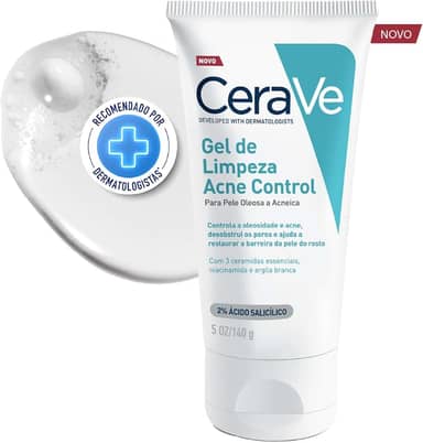 Cerave, Gel de Limpeza Acne Control com Niacinamida e Ácido Salicílico