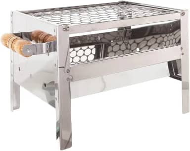Churrasqueira Inox Mini Modelo para Bancada Tamanho 25x35x25 Com grelha Inox