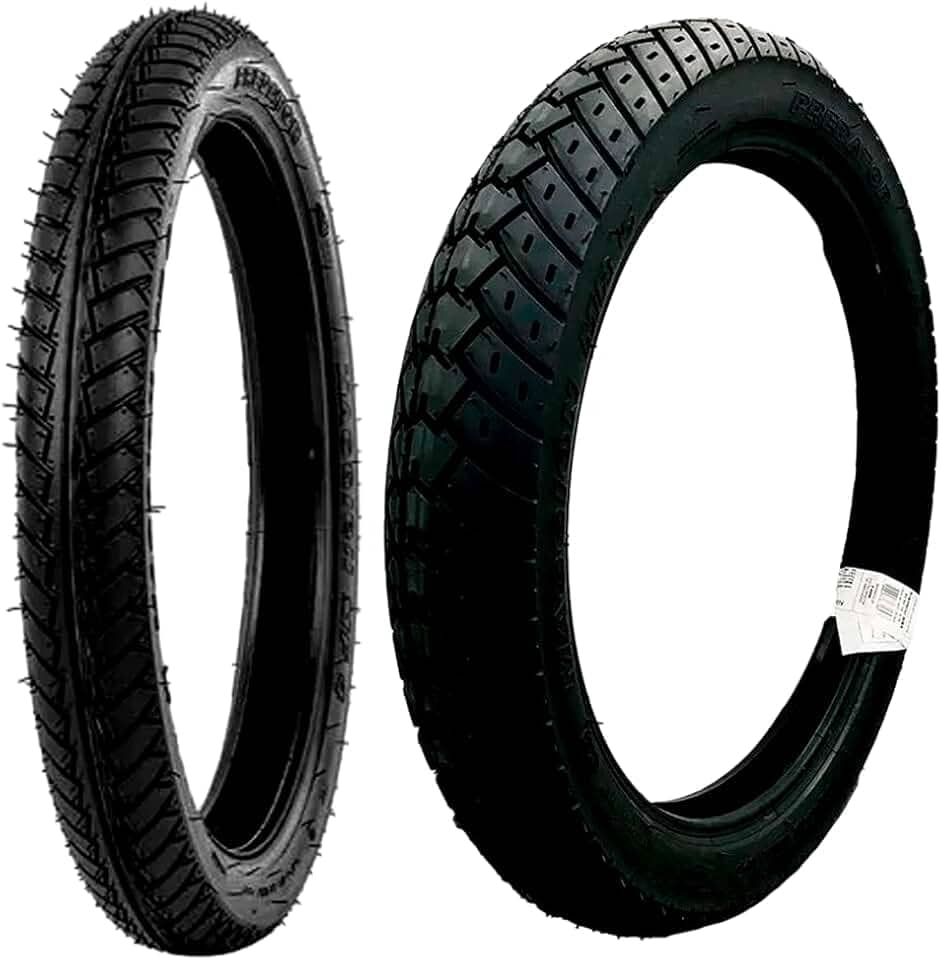 2 Pneus Dianteiro e Traseiro Maggion Cg Titan 125 150 Fan 160 Ybr - C/Câmara