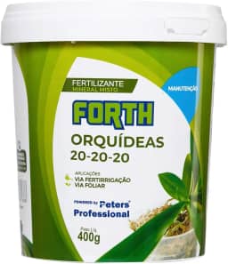 Forth Orquídeas Manutenção, Peters Professional, Fertilizante Mineral, NPK (Nitrogênio, Fósforo, Potássio) 20-20-20, Micronutrientes, Nutrição Vegetativa, 400g