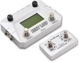 XCPHGFM Drum Machine Pedal Gravação Circular Guitar Looper Pedal 40 Drums Rhythm LCD Backlight Display para guitarra elétrica Entrada de 3,5 mm para fone de ouvido Controle de pedal externo