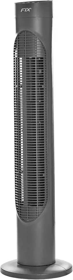 Ventilador Torre Preto com 3 Velocidades 86cm 127V - FIX (FXV05002)