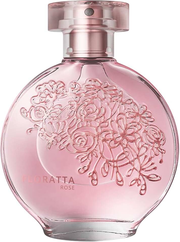 O Boticário Floratta Rose Eau de Toilette, perfume floral de longa duração para mulheres, 75 g