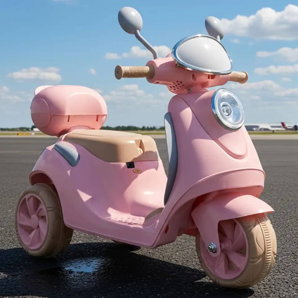 Mini Moto Elétrica Infantil Lambreta 6V Luz e Som