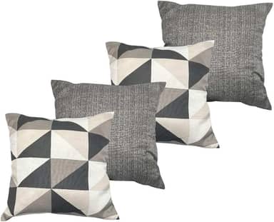 Kit Com 4 Almofadas Cheias Decorativas (Kit Almofada Decorativa - Simetria)