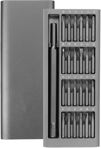 Conjunto Chave de Fenda Magnética 25 em 1 para Eletrônicos e Celulares