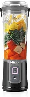 Ninja Blast Liquidificador Portátil Bivolt, Sem Fio, Recipiente de 470ml, Liquidificador Pessoal para Shakes e Smoothies, Livre de BPA, Tampa à Prova de Vazamento, Recarregável via USB-C