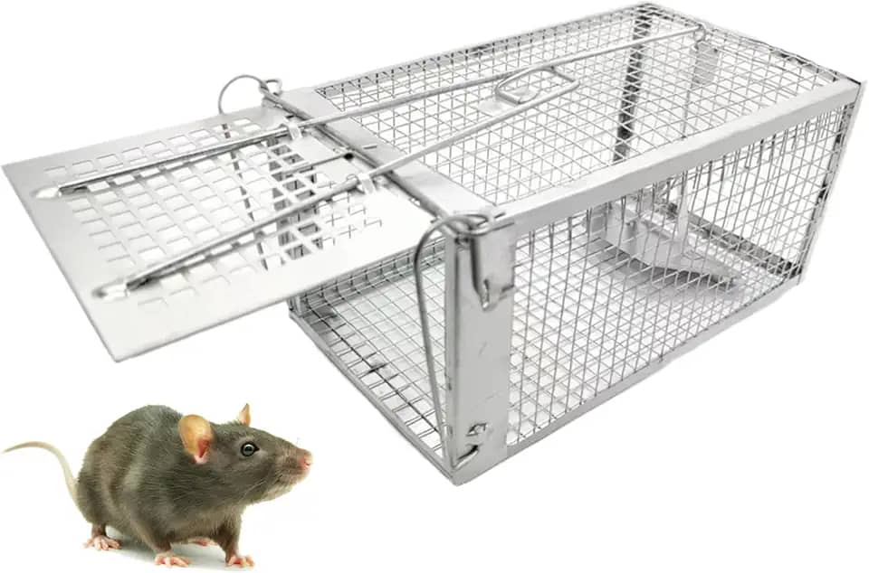 Ratoeira Viva, Conjunto de armadilha para animais de 1 peça Adequado para pegar ratos, hamsters, armadilhas para ratos animais de estimação