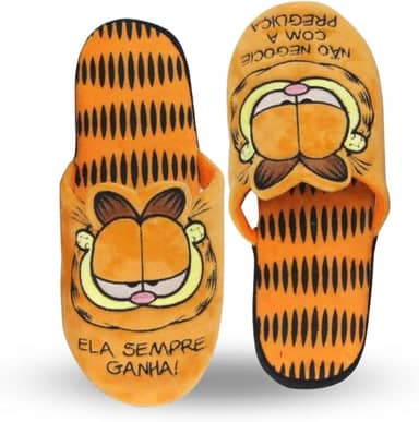 Pantufa Garfield Chinelo De Quarto Adulto Laranja Unissex Oficial Nickelodeon