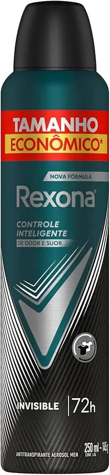 Rexona Antitranspirante Masculino Aerossol Invisible 250 ML, Leve Mais Pague Menos, Embalagem Pode Variar