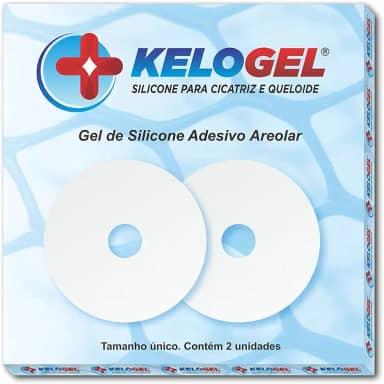 Fita Adesivo Areolar Gel De Silicone Cicatriz 2un Kelogel