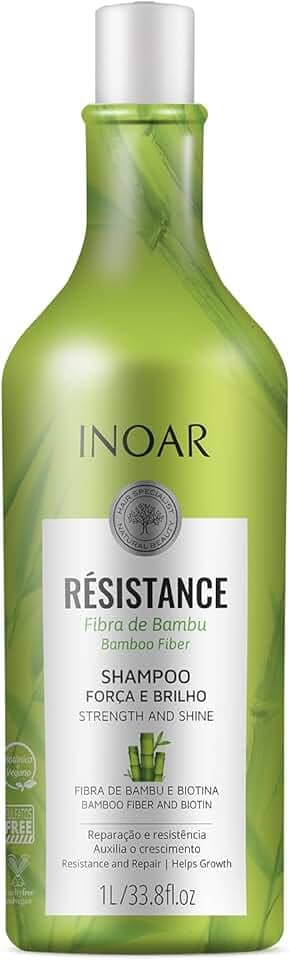 Inoar Résistance Fibra de Bambu Shampoo 1000 ml, Inoar