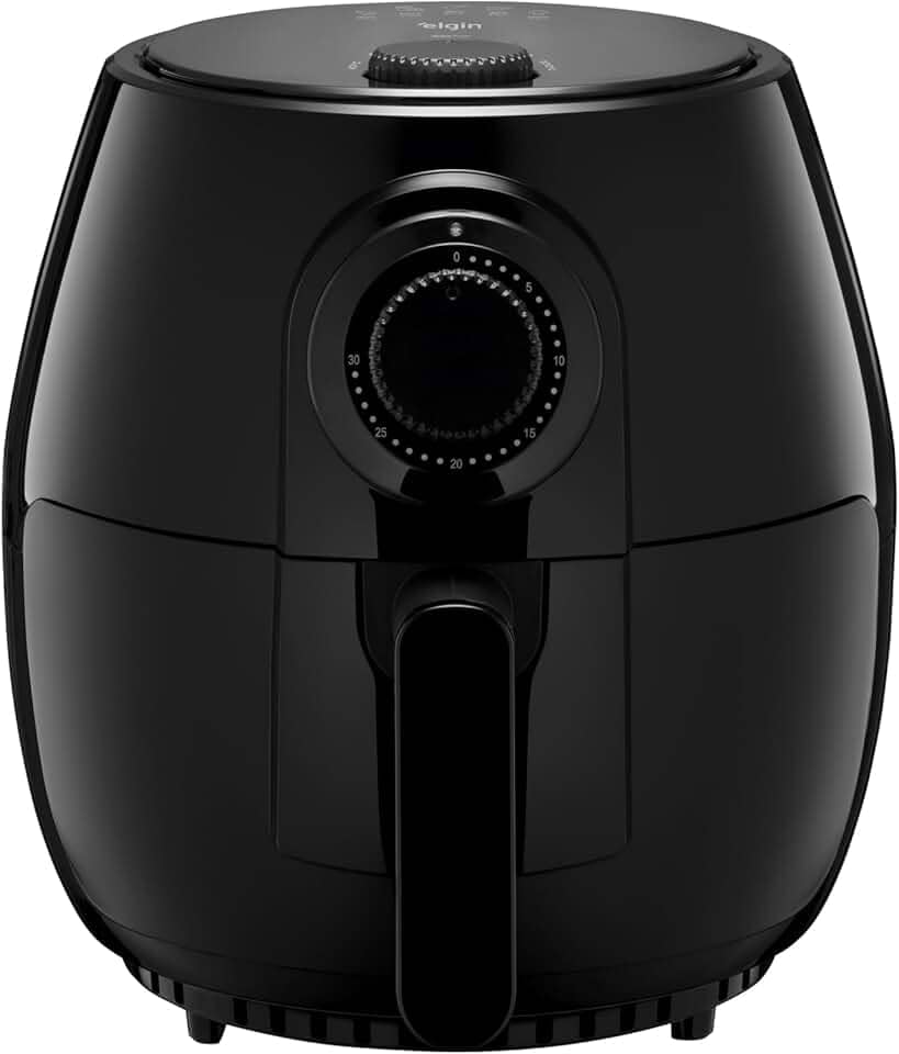 Fritadeira Elétrica Quick Fryer Elgin 4 Litros Preta com cesta removível 220V - Airfryer