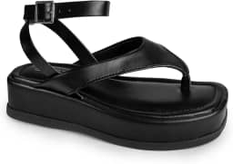 Chinelo Feminino Flatform Sandália Papete Confortável Fivela