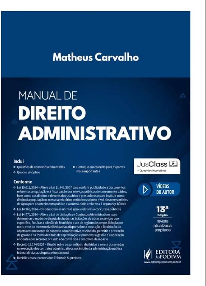Manual de Direito Administrativo (2025)