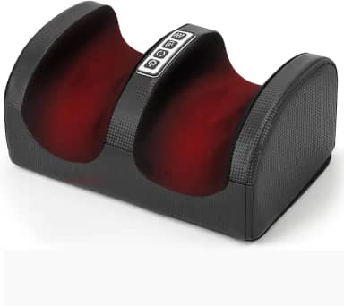 Massajador Shiatsu para Pés com Calor 12V, Massajador para Pés e Panturrilhas com Rolo de Massagem, Três Configurações de Velocidade, Adequado para o Escritório e para Casa​
