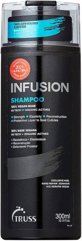 Truss Shampoo Infusion | Reparação e Brilho para Cabelos Ressecados | 300ml