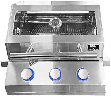 Mimo Style, Churrasqueira Inox a Gás de Embutir com 3 Queimadores