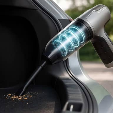 Aspirador De Pó Premium Portátil 2 Em 1, Soprador, Recarregável USB, Para Carro, Casa, Filtro HEPA, 120W, Marca VARENZIA