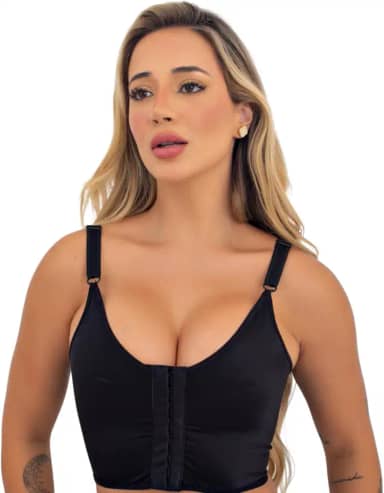 Sutiã de Alça Pós-Cirúrgico Feminino – Alta Sustentação, Conforto e Compressão | Ideal para Mamoplastia, Troca de Prótese e Mastectomia – Desenvolvido por Fisioterapeuta Pós Plástica