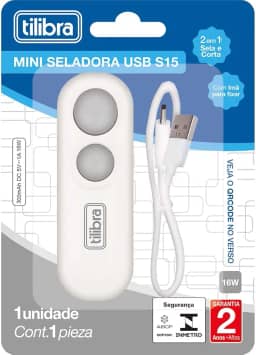 Tilibra - Mini Seladora USB Cinza S15