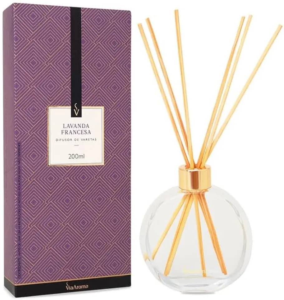Difusor de Varetas Lavanda Francesa Via Aroma - 200ml