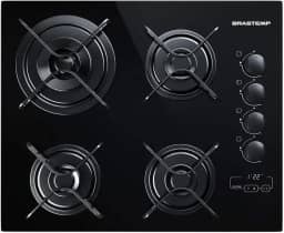Cooktop 4 bocas Brastemp com duplachama e timer touch - BDT62AE BIVOLT