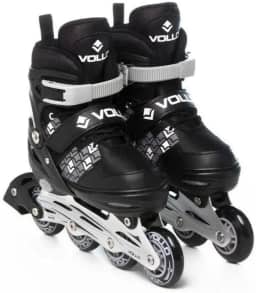 Patins In Line Cinza e Preto Pequeno Vollo Sports