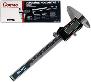 Paquímetro Digital De Metal Com Estojo Universal Para Mecânico, Engenheiro Cortag Paquímetro - Prata