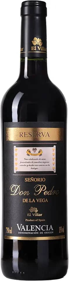 Señorio Don Pedro, Vinho tinto, Tempranillo e Garnacha, Reserva, Espanhol, El Villar, 750ml