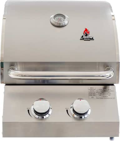 Churrasqueira a Gás Chaleur Grill de Embutir 2 queimadores para Bancada Chaleur Brasil