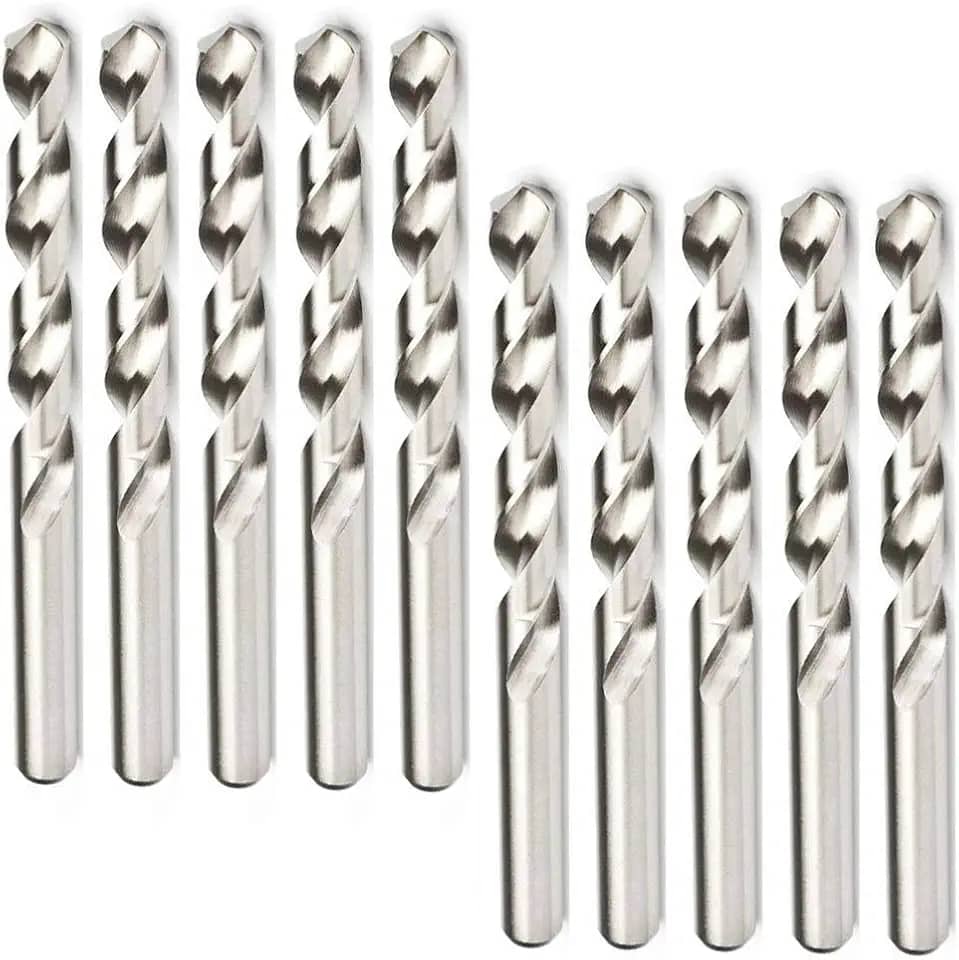 Brocas aço rápido para metal 9/64 polegadas hss 10 peças mtx