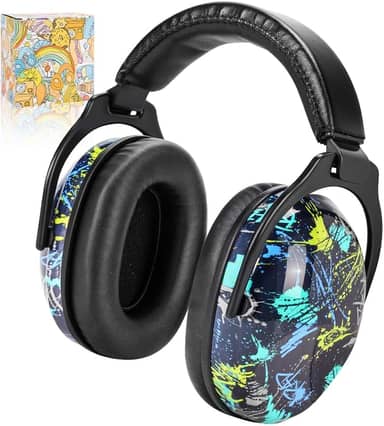 Protectores de Ouvido, Abafador de Ouvido, Azul, Dupla Camada Super Macia para Uma Utilização Prolongada, Índice de Proteção Contra o Ruído de 22dB