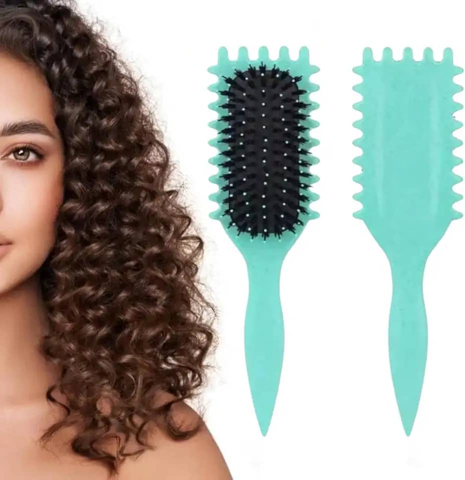 Escova Profissional para Cabelos Cacheados, Definidora de Cachos, Técnica de Fitagem, Modelagem Inovadora