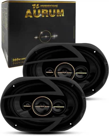 Par de Alto-Falantes 6x9 Polegadas Aurum 260W Rms A69 Q Hurricane - AF10000248