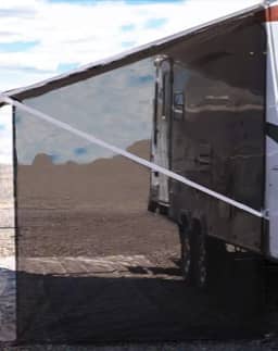 Tentproinc Tela de Proteção Solar Lateral para Toldo Rv 9'X7' - Kits Completos de Proteção Contra O Sol com Tela de Malha Preta Toldo para Trailer de Acampamento Protetor Solar Uv -