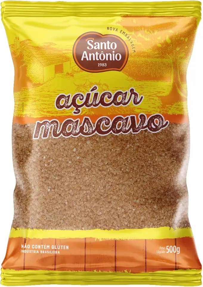 SANTO ANTONIO ALIMENTOS ACUCAR MASCAVO PCT 500G