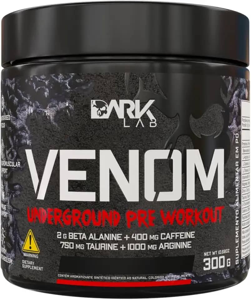 Pré-Workout Venom Underground Pré-Treino 300G Dark Lab (300g, Mango Loko)