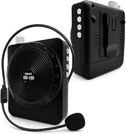 Amplificador de Voz Megafone com Microfone e Rádio Fm para Professores-SHACK