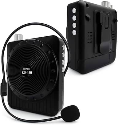 Amplificador de Voz Megafone com Microfone e Rádio Fm para Professores-SHACK