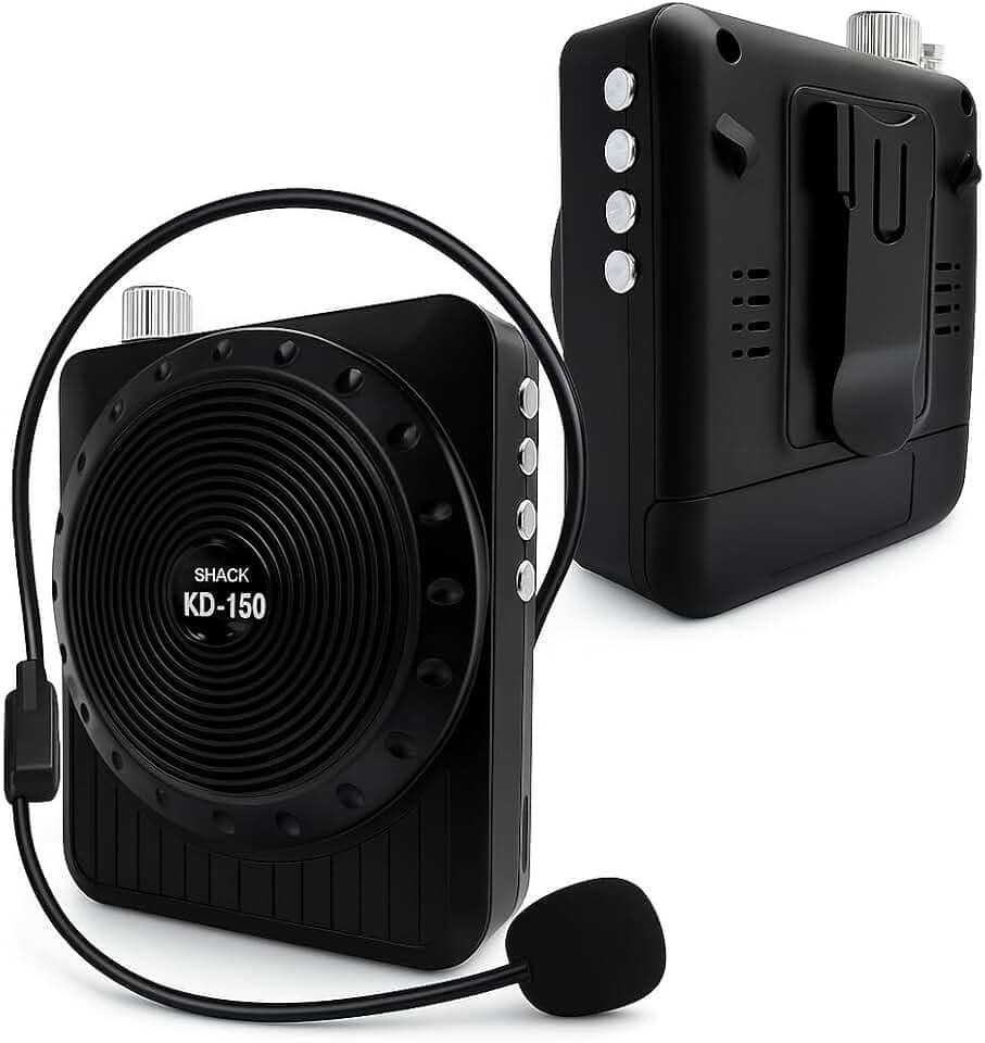 Amplificador de Voz Megafone com Microfone e Rádio Fm para Professores-SHACK