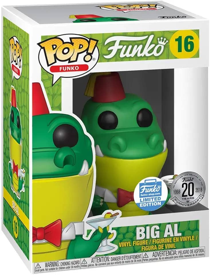 Funko 36542 POP: Spastik Plastik - Big Al, Verde, exclusivo da loja, multicolorido,