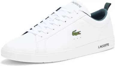 Tênis masculino Court Base, Branco e verde escuro, 45
