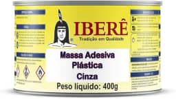 Massa Adesiva Plástica Cinza Ibere 400 g