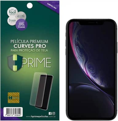 Pelicula Curves Pro para Apple iPhone XR, HPrime, Película Protetora de Tela para Celular, Transparente