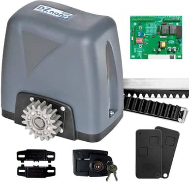 Motor Para Portão Eletrônico Dz Nano 36 Turbo 1/4 HP Rossi 4 Metros de Cremalheira (220)
