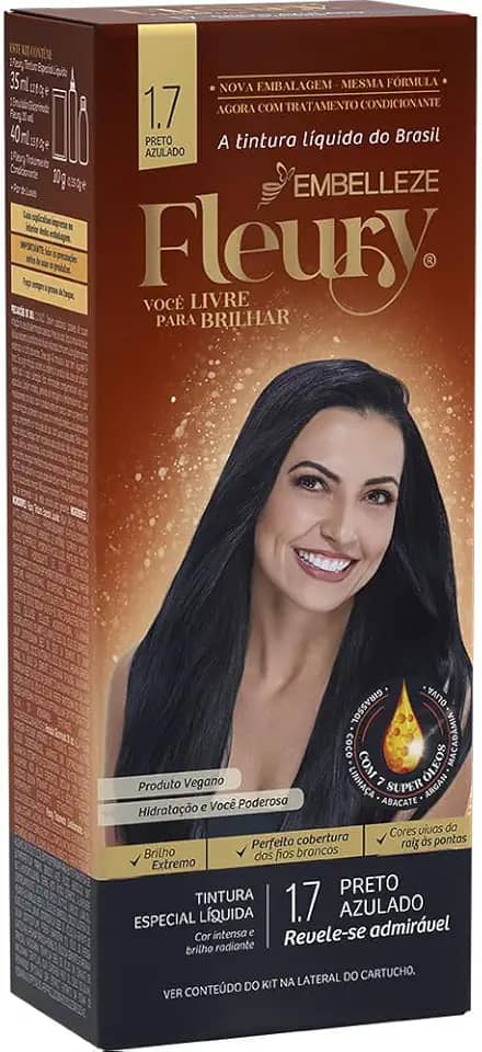 Embelleze - Tintura Fleury 1.7 Preto Azulado