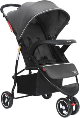 Maxi Baby Carrinho de Bebê 3 Rodas Passeio 4RIDE (Até15kg) (Cinza)