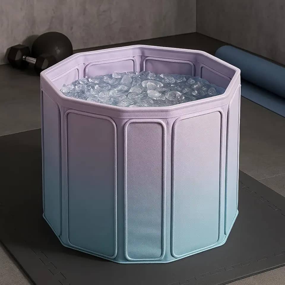 Banheira Dobrável De Gelo Premium E Água Quente, Com Drenagem Dupla, Portátil Para Spa, Ofurô, Marca VARENZIA